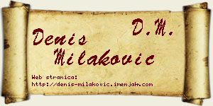 Denis Milaković vizit kartica